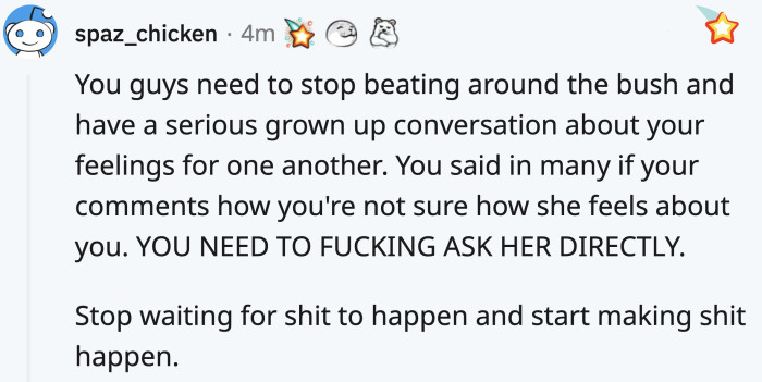 Time to be an adult said this commenter