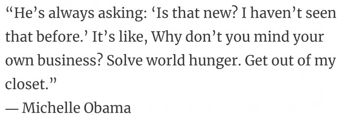 4. Umm, ma'am, aren't you happy your husband notices every little thing about you?