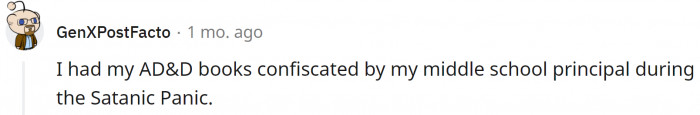 19. Satanic Panic was a big deal in the US in the '80s and spread throughout the world by the '90s