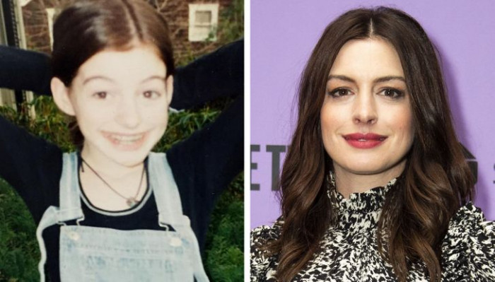 4. Here is Anne Hathaway's beautiful transformation from a girl to a queen