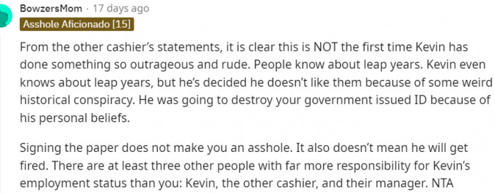 Kevin has been a bad boy