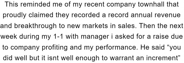 Then what is well enough to warrant himself some increment?