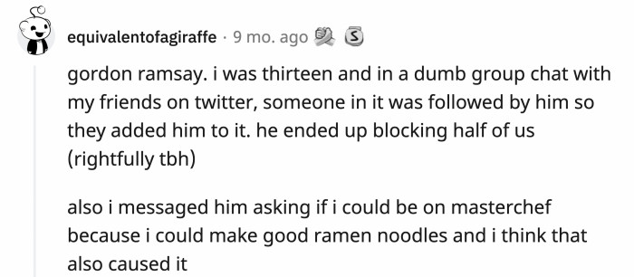 Kiss that MasterChef audition goodbye