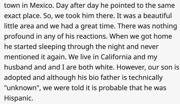 It might have resurfaced some real memories