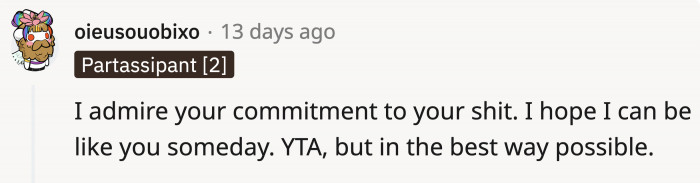 OP seemed to stoop to their level but was really the bigger person who didn't let them step all over her