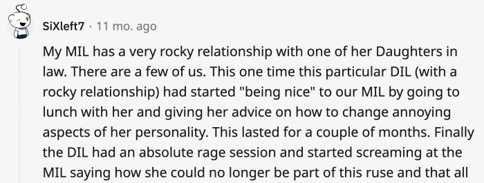 It must be hard to walk on eggshells during family dinners