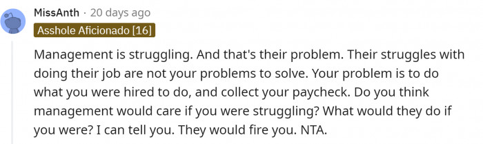 Bottom line - take care of yourself. Managers sure won’t...
