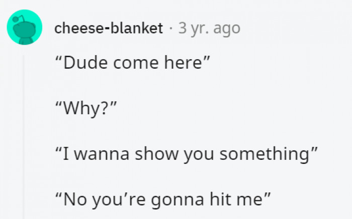 6. The definite mistrust