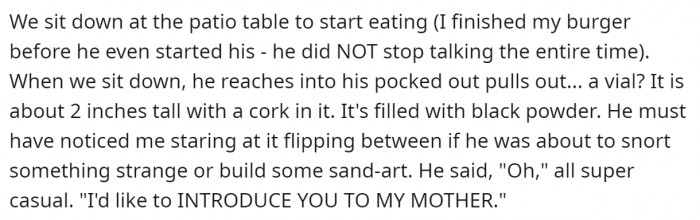 OP ignored the fact that he only brought bacon for himself because something even more shocking followed