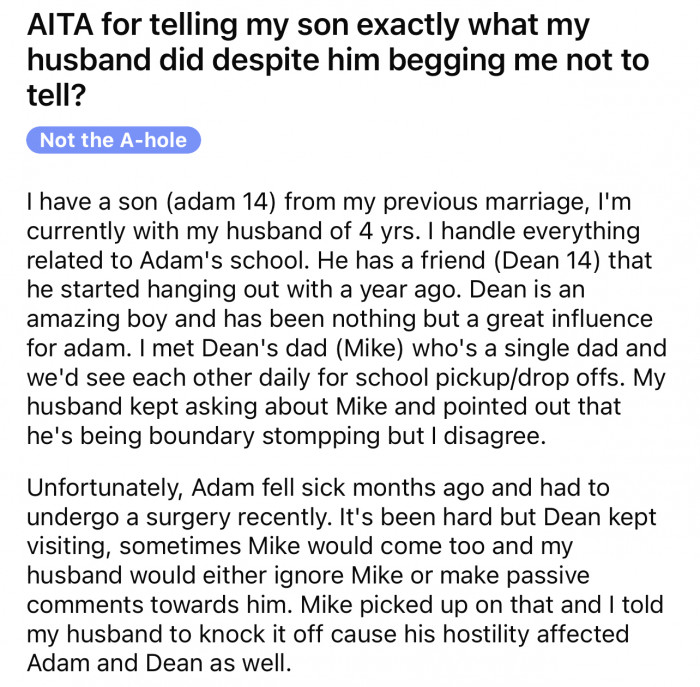 Here's the post from OP explaining the story.