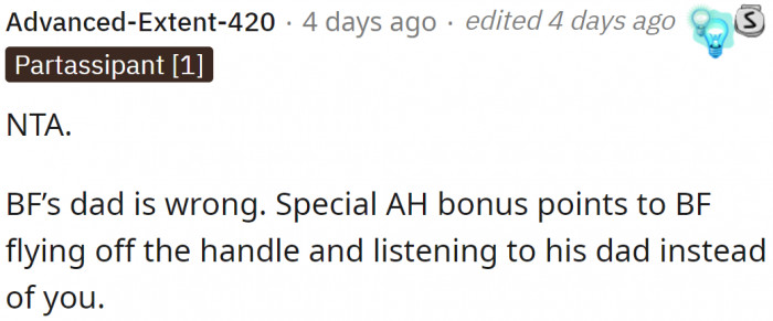 It's the dad who started it all.