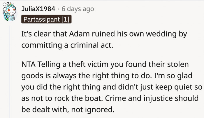 OP did the right thing; the events after that photo are not within her control