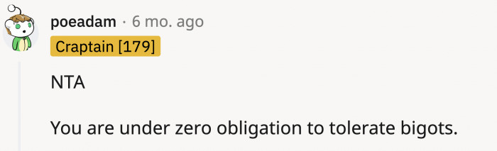 You owe them nothing, OP.