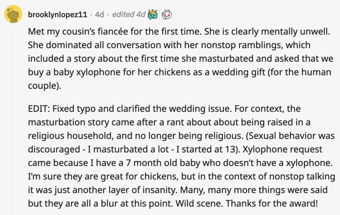 A specific John Mulaney bit comes to mind