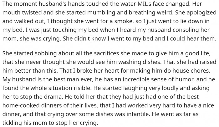 This stereotype MIL just didn't want to change her thoughts for the better.