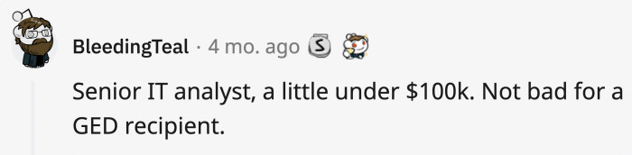 25. This Redditor seems happy with the pay, and that’s what matters