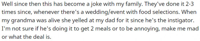 This has become a family joke