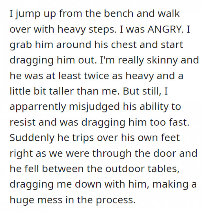 It was just pure rage that came out of him