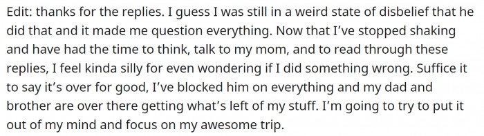 OP posted an update: 