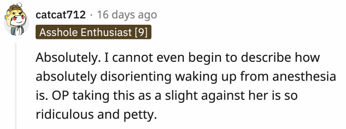 She doesn't even want to acknowledge she did anything petty. WOW.