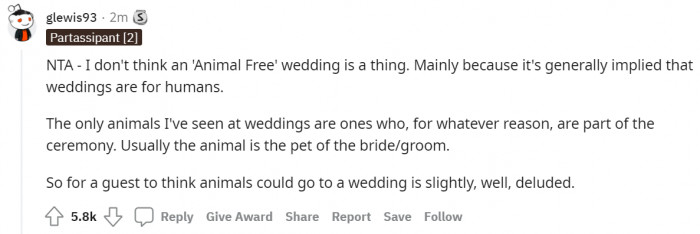 #1 Weddings are for humans.