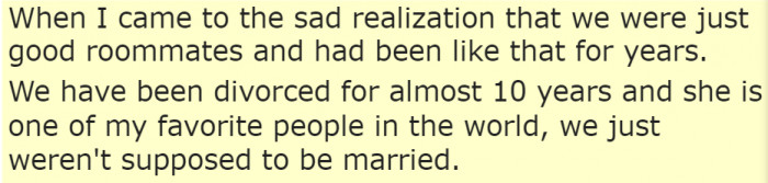 Not all friends get married.