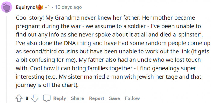 Genealogy is super interesting. See how it can bring families together?