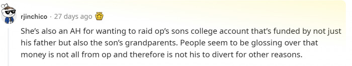 It Is Not Just OP’s Money...