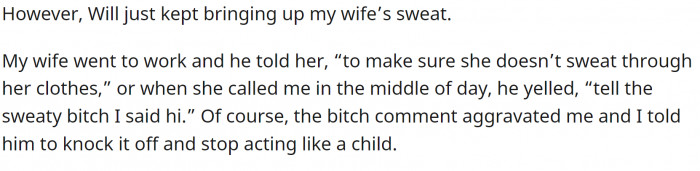 And Will wouldn't let it go