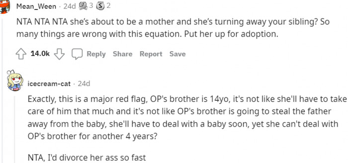 Put her up for adoption!