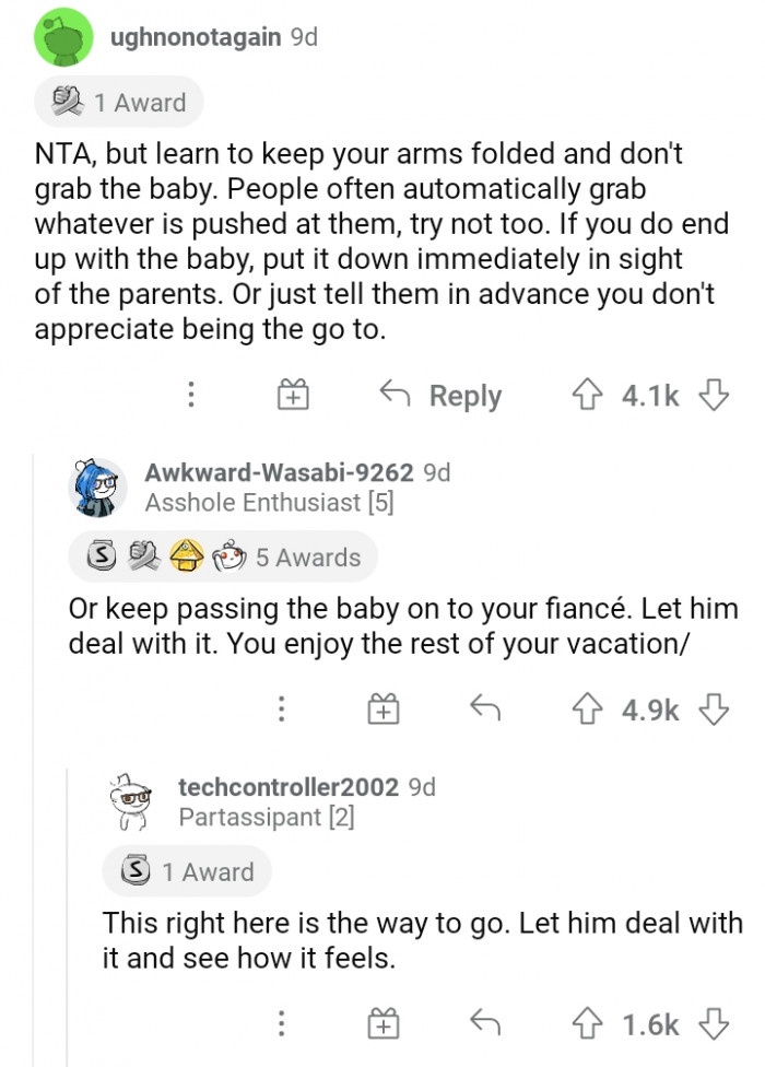 #3 Do Not Grab the Baby.