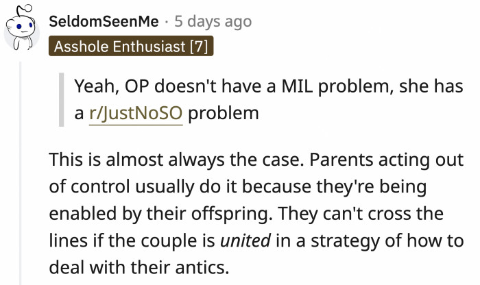 But OP was left alone, fighting for herself