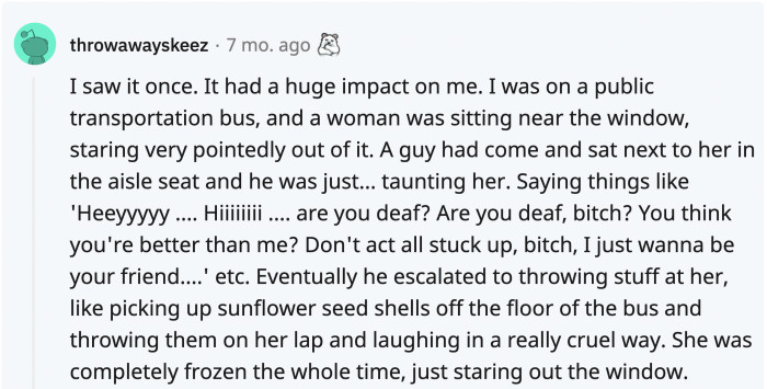 12. Men don’t realize the trauma they inflict on women when they behave like this, and...