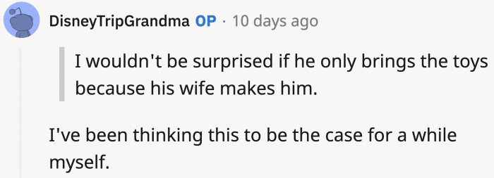 ... OP believes it as well.