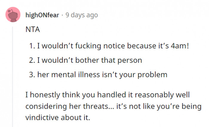 That lady definitely needed some sense knocked into her.