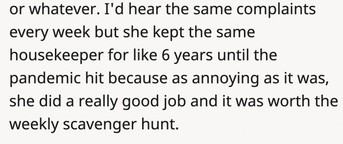 But excel in other areas that would make you not want to let them go