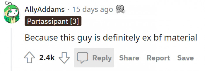 With the behavior he has shown, he probably isn't.