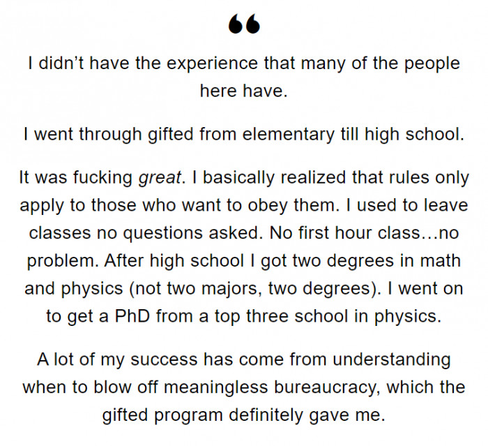 Using that gift to blow off the bureaucracy might be one of the coolest things ever