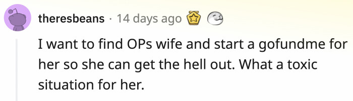 People are concerned about the wife's welfare