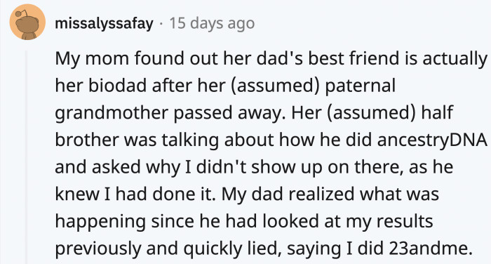 It can get messier if it involves lies.