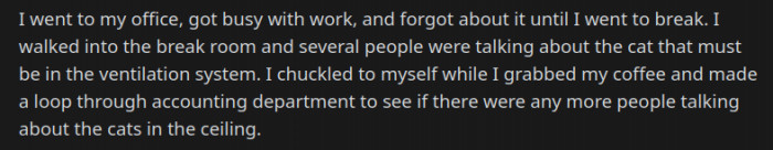 Is there a cat in the ceiling? Oh no!