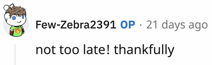 OP seems to think so as well.