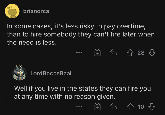 It's less drama anyway.