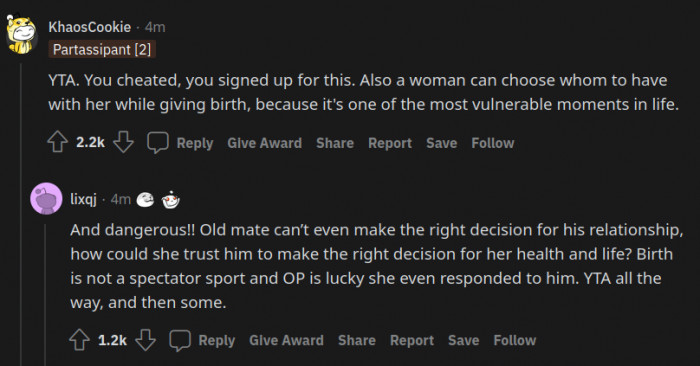 Total disregard for anyone but himself.