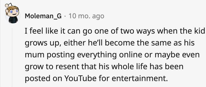 As a parent, you always have to consider how your child would feel, especially if they are involved