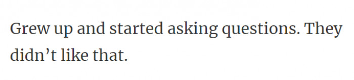 7. Because they don't have the answers.