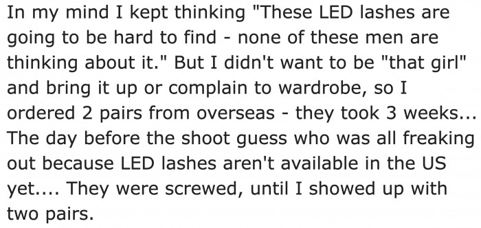 This woman saved the whole team's bacon.