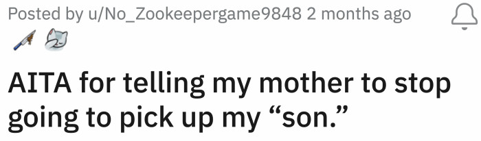 This was the title of OP's Reddit post:
