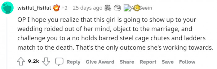 LOL, dude, that's a bit extreme, in my opinion.