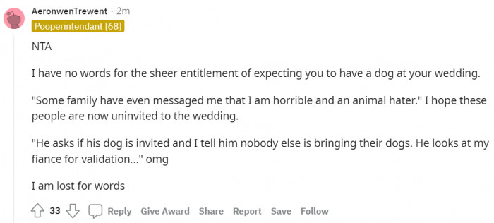 #10 Speechless at his entitlement.